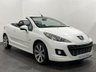 USED 2014 S PEUGEOT 207 1.6 CC ROLAND GARROS 2d 120 BHP 1 Owner , 19977 Miles , Striking Bianco white / Silver full leather