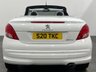 USED 2014 S PEUGEOT 207 1.6 CC ROLAND GARROS 2d 120 BHP 1 Owner , 19977 Miles , Striking Bianco white / Silver full leather