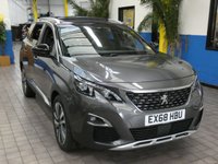 USED 2018 68 PEUGEOT 5008 1.5 BLUEHDI S/S GT LINE PREMIUM 5d 129 BHP 7 SEATS SAT NAV SUNROOF CAMERA PART LEATHER INTERIOR 6 MONTHS GOLD WARRANTY