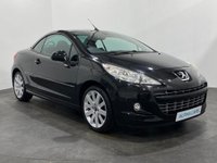 USED 2009 59 PEUGEOT 207 1.6 CC GT 2d 120 BHP Stylish convertible , Striking Oynx Metallic Black , 17" Hockeneim Alloy Wheels