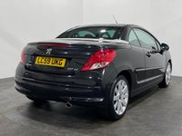 USED 2009 59 PEUGEOT 207 1.6 CC GT 2d 120 BHP Stylish convertible , Striking Oynx Metallic Black , 17" Hockeneim Alloy Wheels