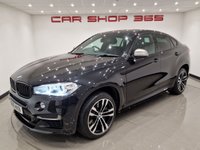 USED 2016 16 BMW X6 3.0 M50D (381 PS) AUTO XDRIVE ( EURO 6 ) S/S 5DR + M PERFORMANCE BODY KIT + PRO NAV + E/M/HEATED SPORTS LEATHERS + HEAD UP + HARMAN KARDON + SOFT DOOR CLOSURE + MEDIA + CRUISE + PRIVACY + R/CAMERA + F-R PARK + 20S + XENON - LED + E/BOOT 20S+SOFT CLOSE+XENON+TINTS+LEATHER+HEAD UP+NAV+CRUISE