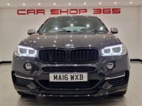 USED 2016 16 BMW X6 3.0 M50D (381 PS) AUTO XDRIVE ( EURO 6 ) S/S 5DR + M PERFORMANCE BODY KIT + PRO NAV + E/M/HEATED SPORTS LEATHERS + HEAD UP + HARMAN KARDON + SOFT DOOR CLOSURE + MEDIA + CRUISE + PRIVACY + R/CAMERA + F-R PARK + 20S + XENON - LED + E/BOOT 20S+SOFT CLOSE+XENON+TINTS+LEATHER+HEAD UP+NAV+CRUISE