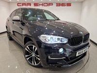 USED 2016 16 BMW X6 3.0 M50D (381 PS) AUTO XDRIVE ( EURO 6 ) S/S 5DR + M PERFORMANCE BODY KIT + PRO NAV + E/M/HEATED SPORTS LEATHERS + HEAD UP + HARMAN KARDON + SOFT DOOR CLOSURE + MEDIA + CRUISE + PRIVACY + R/CAMERA + F-R PARK + 20S + XENON - LED + E/BOOT 20S+SOFT CLOSE+XENON+TINTS+LEATHER+HEAD UP+NAV+CRUISE