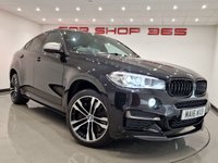 USED 2016 16 BMW X6 3.0 M50D (381 PS) AUTO XDRIVE ( EURO 6 ) S/S 5DR + M PERFORMANCE BODY KIT + PRO NAV + E/M/HEATED SPORTS LEATHERS + HEAD UP + HARMAN KARDON + SOFT DOOR CLOSURE + MEDIA + CRUISE + PRIVACY + R/CAMERA + F-R PARK + 20S + XENON - LED + E/BOOT 20S+SOFT CLOSE+XENON+TINTS+LEATHER+HEAD UP+NAV+CRUISE