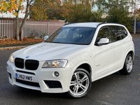 USED 2012 62 BMW X3 2.0L XDRIVE20D M SPORT 5d AUTO 181 BHP 