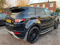 USED 2011 61 LAND ROVER RANGE ROVER EVOQUE 2.2 SD4 DYNAMIC LUX 5d 190 BHP FULL SERVICE HISTORY, BLACK LEATHER, ALLOYS, SAT NAV,PAN ROOF