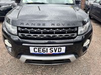 USED 2011 61 LAND ROVER RANGE ROVER EVOQUE 2.2 SD4 DYNAMIC LUX 5d 190 BHP FULL SERVICE HISTORY, BLACK LEATHER, ALLOYS, SAT NAV,PAN ROOF