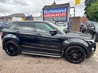 USED 2011 61 LAND ROVER RANGE ROVER EVOQUE 2.2 SD4 DYNAMIC LUX 5d 190 BHP FULL SERVICE HISTORY, BLACK LEATHER, ALLOYS, SAT NAV,PAN ROOF