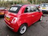 USED 2013 63 FIAT 500C 1.2 LOUNGE CONVERTIBLE 3d 69 BHP Low Mileage, Only &pound;30 Road Tax! Convertible, Just Serviced, NEW MOT, Great fuel economy!