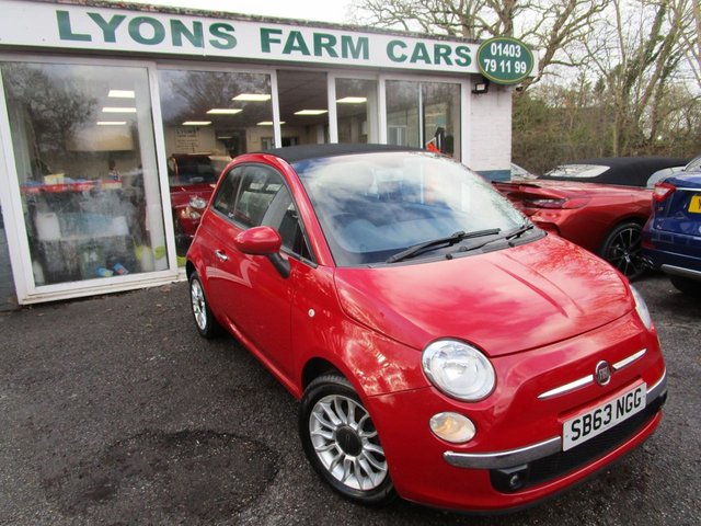 2013 63 Fiat 500c 1.2 LOUNGE CONVERTIBLE 3d 69 BHP