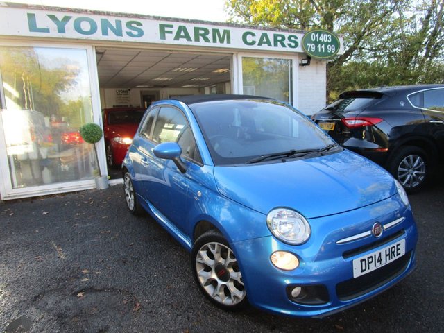 2014 14 Fiat 500c 1.2 S (SPORT) 3d 69 BHP CONVERTIBLE *SAT NAV + 16