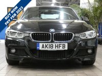 USED 2018 18 BMW 3 SERIES 2.0 330E M SPORT 4d 181 BHP SAT NAV LEATHER PARKING SENSORS VAT Q 6 MONTHS GOLD WARRANTY