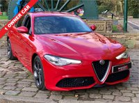 USED 2018 68 ALFA ROMEO GIULIA 2.0 TB VELOCE 4d 277 BHP 2018/68reg ALFA ROMEO GIULIA 2.0 TB VELOCE 4DR - 277 BHP - AUTOMATIC WITH PADDLE/SHIFT - SATELLITE NAVIGATION - FULL BLACK SPORTS LEATHER - 1 PRIVATE OWNER FROM BRAND NEW  - FULL SERVICE HISTORY