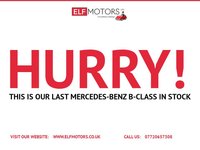 USED 2012 62 MERCEDES-BENZ B-CLASS 1.8 B180 CDI BLUEEFFICIENCY SPORT 5d 109 BHP REVERSING CAMERA, FULL LEATHER