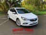 USED 2016 16 VAUXHALL ASTRA 1.6 ELITE NAV CDTI 5d 108 BHP NOVEMBER 2022 NEW CLUTCH AND FLYWHEEL, NEW FRONT PADS, SERVICE, ELITE NAV, PARKING SENSORS FRONT AND REAR, BRILLIANT SUMMIT WHITE PAINT