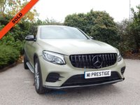 USED 2018 18 MERCEDES-BENZ GLC-CLASS 2.1 GLC 250 D 4MATIC AMG LINE PREMIUM 4d 201 BHP KHAKI WRAP-20in Alloys-Black Pack