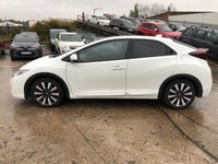 USED 2017 HONDA CIVIC 1.8 I-VTEC SR 5d 140 BHP+PANORAMIC SUNROOF+FULL LEATHER+ HISTORY+1 FORMER KEEPER+PRIVACY GLASS+NAVIGATION+CLIMATE+LEATHER SEATS+PANORAMIC ROOF+PARKING SENSORS+17"ALLOYS+MEDIA+BLUETOOTH+DAB+AUX+USB