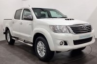 USED 2014 14 TOYOTA HI-LUX 3.0 INVINCIBLE 4X4 D-4D DCB 169 BHP Striking Pure White, Full black leather interior
