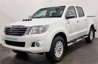 USED 2014 14 TOYOTA HI-LUX 3.0 INVINCIBLE 4X4 D-4D DCB 169 BHP Striking Pure White, Full black leather interior