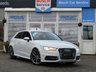 USED 2014 64 AUDI A3 2.0 S3 QUATTRO 3d 296 BHP Finished in GLACIER WHITE pearl with contrasting Ebony full heated SPORTS LEATHER seats. This 4x4 S3 has an advanced 2.0 turbocharged petrol engine pumping out 300 BHP, blistering performance with arguably the highest quality interior in its class. Features include Sat Nav, Full SPORTS QUILTED Heated Leather, Bang and Olufsen Speakers, B/tooth, LED day run lights, Park Senors and Cruise. Dealer serviced at 18258 miles, 55171 miles, 81960 miles, 88019 miles and on arrival at 99511 miles.