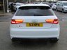USED 2014 64 AUDI A3 2.0 S3 QUATTRO 3d 296 BHP Finished in GLACIER WHITE pearl with contrasting Ebony full heated SPORTS LEATHER seats. This 4x4 S3 has an advanced 2.0 turbocharged petrol engine pumping out 300 BHP, blistering performance with arguably the highest quality interior in its class. Features include Sat Nav, Full SPORTS QUILTED Heated Leather, Bang and Olufsen Speakers, B/tooth, LED day run lights, Park Senors and Cruise. Dealer serviced at 18258 miles, 55171 miles, 81960 miles, 88019 miles and on arrival at 99511 miles.