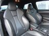 USED 2014 64 AUDI A3 2.0 S3 QUATTRO 3d 296 BHP Finished in GLACIER WHITE pearl with contrasting Ebony full heated SPORTS LEATHER seats. This 4x4 S3 has an advanced 2.0 turbocharged petrol engine pumping out 300 BHP, blistering performance with arguably the highest quality interior in its class. Features include Sat Nav, Full SPORTS QUILTED Heated Leather, Bang and Olufsen Speakers, B/tooth, LED day run lights, Park Senors and Cruise. Dealer serviced at 18258 miles, 55171 miles, 81960 miles, 88019 miles and on arrival at 99511 miles.