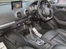 USED 2014 64 AUDI A3 2.0 S3 QUATTRO 3d 296 BHP Finished in GLACIER WHITE pearl with contrasting Ebony full heated SPORTS LEATHER seats. This 4x4 S3 has an advanced 2.0 turbocharged petrol engine pumping out 300 BHP, blistering performance with arguably the highest quality interior in its class. Features include Sat Nav, Full SPORTS QUILTED Heated Leather, Bang and Olufsen Speakers, B/tooth, LED day run lights, Park Senors and Cruise. Dealer serviced at 18258 miles, 55171 miles, 81960 miles, 88019 miles and on arrival at 99511 miles.