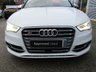 USED 2014 64 AUDI A3 2.0 S3 QUATTRO 3d 296 BHP Finished in GLACIER WHITE pearl with contrasting Ebony full heated SPORTS LEATHER seats. This 4x4 S3 has an advanced 2.0 turbocharged petrol engine pumping out 300 BHP, blistering performance with arguably the highest quality interior in its class. Features include Sat Nav, Full SPORTS QUILTED Heated Leather, Bang and Olufsen Speakers, B/tooth, LED day run lights, Park Senors and Cruise. Dealer serviced at 18258 miles, 55171 miles, 81960 miles, 88019 miles and on arrival at 99511 miles.