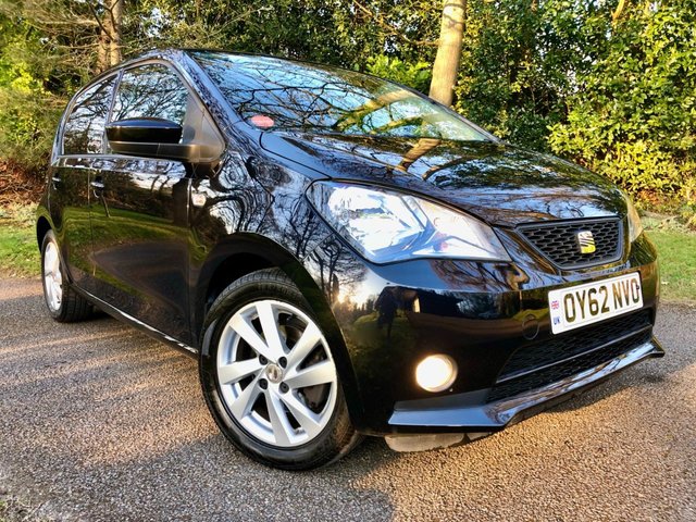 2012 62 Seat Mii 1.0 SPORT 5d 74 BHP ONLY 25,600 MILES//REAR PARK SENSORS//PRIVACY GLASS//ALLOYS//AIRCON//FRONT FOGS//LEATHER BOUND STEERING WHEEL//GROUP 2 INSURANCE//20 POUND ROAD TAX