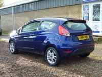 USED 2014 64 FORD FIESTA 1.2 ZETEC 3d 81 BHP www.suffolkcarcentre.co.uk - Located a Reydon