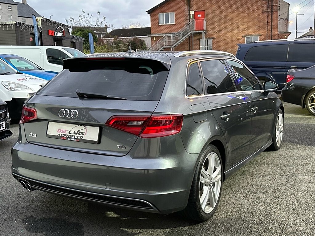USED 2014 13 AUDI A3 2.0 TDI S LINE 5d 148 BHP LOW MILEAGE,NICE CAR