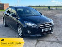 USED 2014 14 FORD FOCUS 1.6 TITANIUM NAVIGATOR TDCI 5d 113 BHP &pound;20 TAX VERY ECONOMICAL