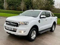 USED 2016 16 FORD RANGER 2.2 LIMITED 4X4 DCB TDCI 4d 158 BHP ** NO VAT ** LEATHER + ROLL N LOCK
