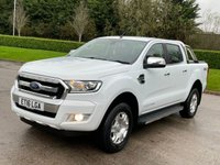 USED 2016 16 FORD RANGER 2.2 LIMITED 4X4 DCB TDCI 4d 158 BHP ** NO VAT ** LEATHER + ROLL N LOCK