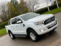 USED 2016 16 FORD RANGER 2.2 LIMITED 4X4 DCB TDCI 4d 158 BHP ** NO VAT ** LEATHER + ROLL N LOCK