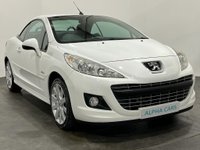 USED 2010 10 PEUGEOT 207 1.6 CC ALLURE 2d 120 BHP High gloss Bianca white, Full extended black leather, 17" Hockenheim alloy wheels