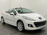 USED 2010 10 PEUGEOT 207 1.6 CC ALLURE 2d 120 BHP High gloss Bianca white, Full extended black leather, 17" Hockenheim alloy wheels