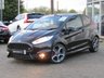 USED 2015 65 FORD FIESTA 1.6 ST 3d 180 BHP Finished in PANTHER BLACK with contrasting SPORTS interior trim. It is impossible to ignore that this is one seriously fun car. If you are after some old-school hot hatch fun, the ST is hard to beat. Punching out 180 BHP. Features include Alloys, Cruise, DAB, B/Tooth, LED day Lights, 2 Keys and much more. This Fiesta is a small car that you can really enjoy driving. Dealer serviced at 9741 miles, 24113 miles, 39667 miles, 54119 miles, 65298 miles and at 76772 miles on 31/10/2022.