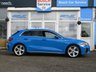USED 2021 21 AUDI A3 1.5 SPORTBACK TFSI S LINE 5d 148 BHP Finished in eye catching TURBO BLUE with contrasting BLACK SPORTS LEATHER trim. This fantastic facelift model is dripping with tech and desirability. It combines a great interior with a refined driving experience. Features include Virtual Dash, Apple Play, Sat Nav, DAB radio, Rear Park Sensors, B/Tooth Cruise Control, Sports Leather, 2 Keys, 1 Owner, 18" Alloys and much more. Low mileage, 1 Owner, Still under Audi Warranty until 18/6/2024.