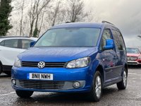 USED 2011 11 VOLKSWAGEN CADDY 1.6 C20 LIFE TDI 5d 101 BHP WELL LOOKED AFTER WITH FULL SERVICE HISTORY +   METALLIC BLUE PAINT +   15 INCH ALLOY WHEELS +   SPARE WHEEL +   WHEELCHAIR ACCESSIBLE +