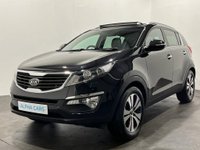 USED 2011 11 KIA SPORTAGE 1.7 CRDI 3 SAT NAV 5d 114 BHP Navigation, Full black leather, Glass slide panoramic roof
