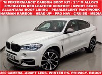 USED 2017 67 BMW X6 3.0 M50D (381 PS) AUTO XDRIVE ( EURO 6 ) S/S 5DR + NAV + 21