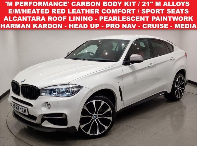 2017 67 BMW X6 3.0 M50D (381 PS) AUTO XDRIVE ( EURO 6 ) S/S 5DR + NAV + 21