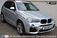 USED 2015 15 BMW X3 2.0d X-DRIVE M-SPORT 8-SPEED AUTO 190 BHP &pound;7,805 Factory Options Fitted