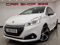 USED 2015 65 PEUGEOT 208 1.6 THP GTI PRESTIGE (208 PS) ( EURO 6 ) S/S 3DR + NAV + PAN ROOF + HEATED LEATHERS + MOOD LIGHTING + MULTIMEDIA + CRUISE + AIR CON + L.E.D.S + REVERSE PARK AID + 17