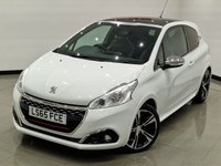 USED 2015 65 PEUGEOT 208 1.6 THP GTI PRESTIGE (208 PS) ( EURO 6 ) S/S 3DR + NAV + PAN ROOF + HEATED LEATHERS + MOOD LIGHTING + MULTIMEDIA + CRUISE + AIR CON + L.E.D.S + REVERSE PARK AID + 17