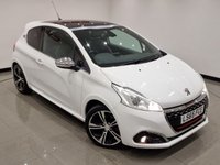 USED 2015 65 PEUGEOT 208 1.6 THP GTI PRESTIGE (208 PS) ( EURO 6 ) S/S 3DR + NAV + PAN ROOF + HEATED LEATHERS + MOOD LIGHTING + MULTIMEDIA + CRUISE + AIR CON + L.E.D.S + REVERSE PARK AID + 17