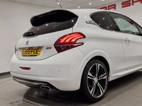 USED 2015 65 PEUGEOT 208 1.6 THP GTI PRESTIGE (208 PS) ( EURO 6 ) S/S 3DR + NAV + PAN ROOF + HEATED LEATHERS + MOOD LIGHTING + MULTIMEDIA + CRUISE + AIR CON + L.E.D.S + REVERSE PARK AID + 17