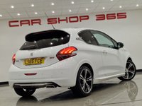 USED 2015 65 PEUGEOT 208 1.6 THP GTI PRESTIGE (208 PS) ( EURO 6 ) S/S 3DR + NAV + PAN ROOF + HEATED LEATHERS + MOOD LIGHTING + MULTIMEDIA + CRUISE + AIR CON + L.E.D.S + REVERSE PARK AID + 17